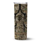 custom san francisco giants antler flow camo skinny tumbler best selling.webp