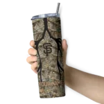 custom san francisco giants antler flow camo skinny tumbler best selling.webp