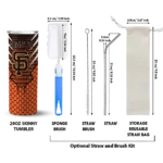 custom san francisco giants chevron stripes orange skinny tumbler best selling.webp