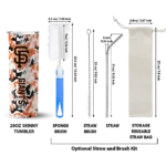 custom san francisco giants claw marks orange white skinny tumbler best selling.webp