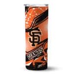 custom san francisco giants helmet clash orange skinny tumbler best selling.webp