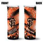 custom san francisco giants helmet clash orange skinny tumbler best selling.webp