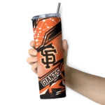 custom san francisco giants helmet clash orange skinny tumbler best selling.webp