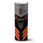 custom san francisco giants hexagon honeycomb orange black skinny tumbler best selling.webp