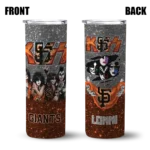 custom san francisco giants kiss band black skinny tumbler best selling 1.webp