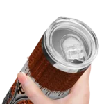 custom san francisco giants sparkle drip orange skinny tumbler best selling.webp