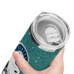 custom seattle mariners snoopy attitude navy blue skinny tumbler best selling.webp