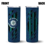 custom seattle mariners star pop navy blue black skinny tumbler best selling.webp