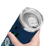 custom seattle mariners star pop navy blue black skinny tumbler best selling.webp