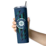 custom seattle mariners star pop navy blue black skinny tumbler best selling.webp