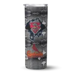 custom st louis cardinals chevron v red gray skinny tumbler best selling.webp