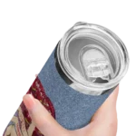 custom st louis cardinals sparkle lips red skinny tumbler best selling.webp