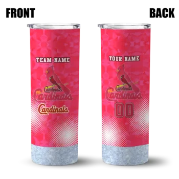 custom st louis cardinals starburst tiles red skinny tumbler fashion forward.webp