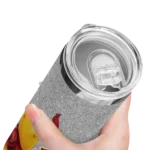 custom st louis cardinals winnie the pooh red gray skinny tumbler best selling.webp