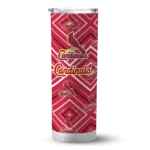 custom st louis cardinals zipper leopard red skinny tumbler best selling.webp