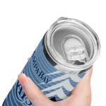 custom tampa bay rays chevron stripes navy skinny tumbler best selling.webp
