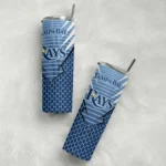 custom tampa bay rays chevron stripes navy skinny tumbler best selling.webp