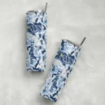 custom tampa bay rays claw marks navy white skinny tumbler best selling.webp