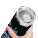 custom tampa bay rays rose romance navy black skinny tumbler best selling.webp