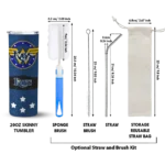 custom tampa bay rays star cluster navy skinny tumbler best selling.webp