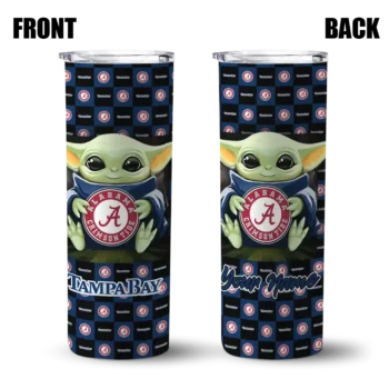 custom tampa bay rays yoda cozy navy black skinny tumbler fashion forward.webp