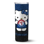 custom texas rangers hello kitty blue black skinny tumbler best selling.webp