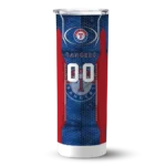 custom texas rangers stacked diamond blue skinny tumbler best selling.webp