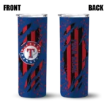 custom texas rangers star pop blue black skinny tumbler best selling.webp