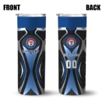 custom texas rangers superman emblem blue black skinny tumbler best selling.webp