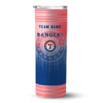 custom texas rangers swirl texture blue skinny tumbler best selling.webp