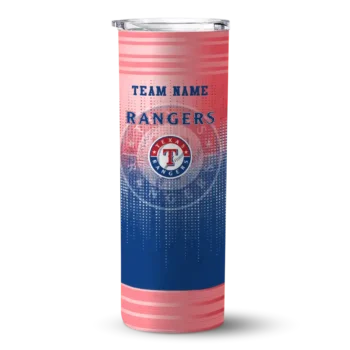 custom texas rangers swirl texture blue skinny tumbler best selling.webp