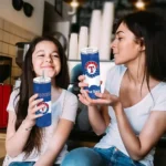 custom texas rangers torn band blue white skinny tumbler best selling.webp