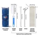 custom toronto blue jays camo streak blue skinny tumbler best selling.webp