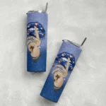 custom toronto blue jays sparkle lips blue skinny tumbler best selling.webp