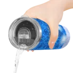 custom toronto blue jays starburst tiles blue skinny tumbler best selling.webp