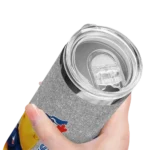 custom toronto blue jays winnie the pooh blue gray skinny tumbler best selling.webp