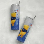 custom toronto blue jays winnie the pooh blue gray skinny tumbler best selling.webp