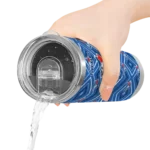 custom toronto blue jays zipper leopard blue skinny tumbler best selling.webp