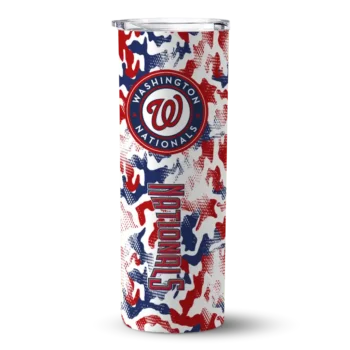 custom washington nationals claw marks red white skinny tumbler best selling.webp