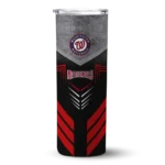 custom washington nationals hexagon honeycomb red black skinny tumbler best selling.webp