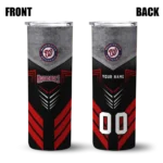 custom washington nationals hexagon honeycomb red black skinny tumbler best selling.webp