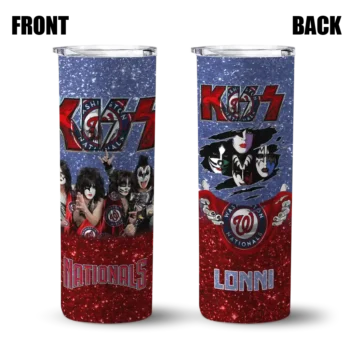 custom washington nationals kiss band blue skinny tumbler fashion forward.webp