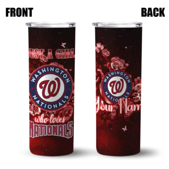 custom washington nationals rose romance red black skinny tumbler fashion forward.webp
