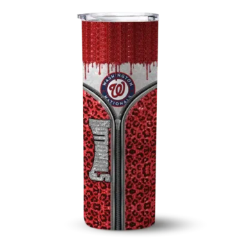 custom washington nationals sparkle drip red skinny tumbler best selling.webp