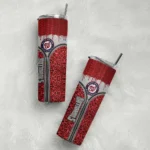 custom washington nationals sparkle drip red skinny tumbler best selling.webp