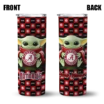 custom washington nationals yoda cozy red black skinny tumbler best selling.webp