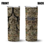 customized arizona diamondbacks antler flow camo skinny tumbler best selling.webp