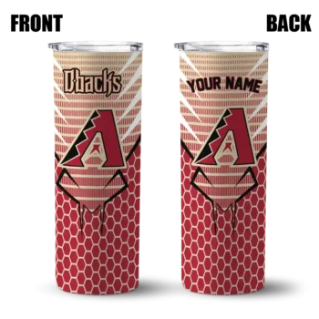 customized arizona diamondbacks chevron stripes red skinny tumbler fashion forward.webp