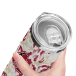 customized arizona diamondbacks claw marks red white skinny tumbler best selling 1.webp