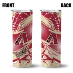 customized arizona diamondbacks helmet clash red skinny tumbler best selling 10.webp